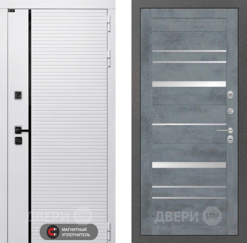 Входная металлическая Дверь Лабиринт (LABIRINT) Royal 20 Бетон темный в Голицыно