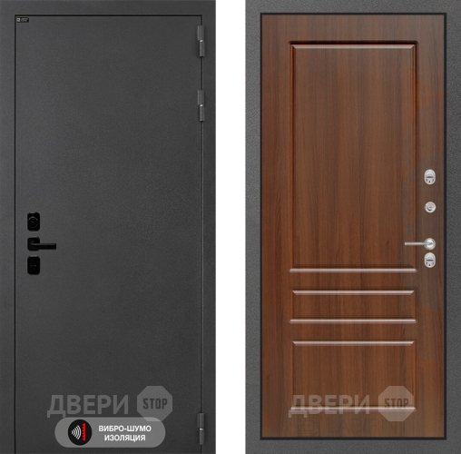 Входная металлическая Дверь Лабиринт (LABIRINT) Acustic 03 Орех бренди в Голицыно