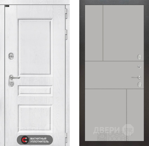 Входная металлическая Дверь Лабиринт (LABIRINT) Versal 21 Грей софт в Голицыно