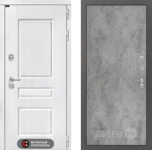 Входная металлическая Дверь Лабиринт (LABIRINT) Versal 24 Бетон светлый в Голицыно