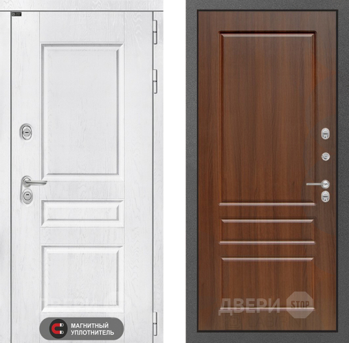 Входная металлическая Дверь Лабиринт (LABIRINT) Versal 03 Орех бренди в Голицыно