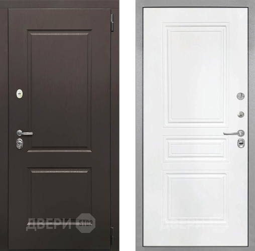 Входная металлическая Дверь Интекрон (INTECRON) Кампо ФЛ-243 Белый матовый в Голицыно