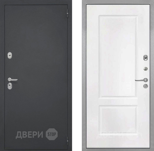 Входная металлическая Дверь Интекрон (INTECRON) Гектор КВ-2 Белый матовый в Голицыно