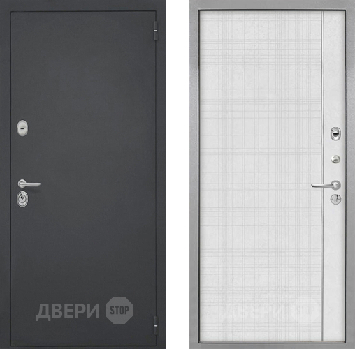 Входная металлическая Дверь Интекрон (INTECRON) Гектор В-07 с молдингом Лофт белый в Голицыно
