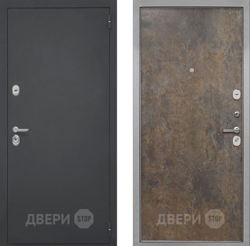 Входная металлическая Дверь Интекрон (INTECRON) Гектор Гладкая Гранж в Голицыно