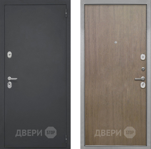 Входная металлическая Дверь Интекрон (INTECRON) Гектор Гладкая шпон Венге коричневый в Голицыно