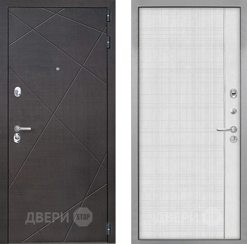 Входная металлическая Дверь Интекрон (INTECRON) Сенатор Лучи В-07 с молдингом Лофт белый в Голицыно