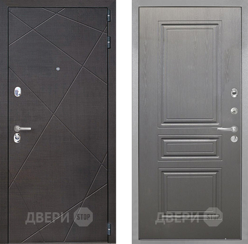 Входная металлическая Дверь Интекрон (INTECRON) Сенатор Лучи ФЛ-243 Графит вуд дуб в Голицыно