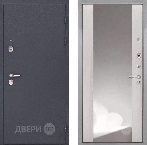 Входная металлическая Дверь Интекрон (INTECRON) Колизей ФЛЗ-516 Зеркало Сосна белая в Голицыно