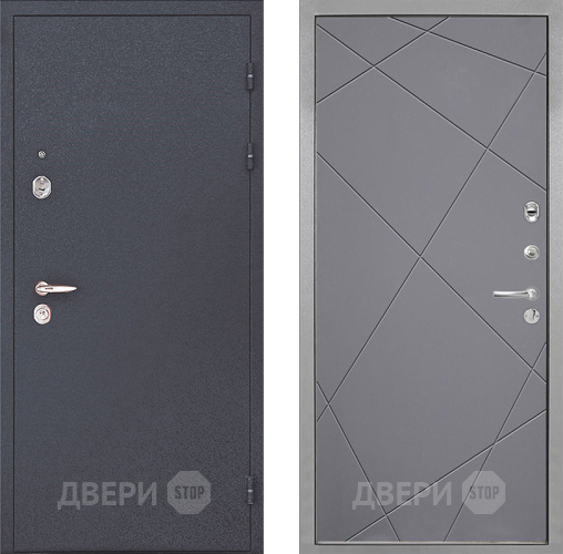 Входная металлическая Дверь Интекрон (INTECRON) Колизей Лучи-М Графит софт в Голицыно