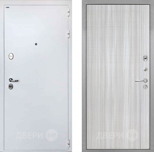 Входная металлическая Дверь Интекрон (INTECRON) Колизей White В-07 с молдингом Сандал белый в Голицыно