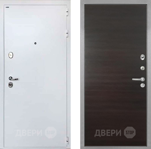 Входная металлическая Дверь Интекрон (INTECRON) Колизей White Гладкая Эковенге поперечный в Голицыно