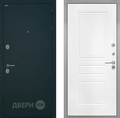 Входная металлическая Дверь Интекрон (INTECRON) Греция ФЛ-243 Белый матовый в Голицыно