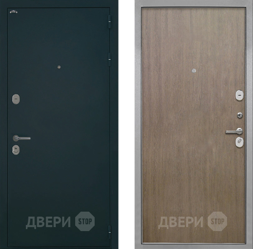 Входная металлическая Дверь Интекрон (INTECRON) Греция Гладкая шпон Венге коричневый в Голицыно