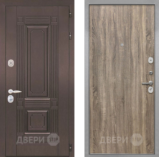 Входная металлическая Дверь Интекрон (INTECRON) Италия Гладкая Дуб турин в Голицыно