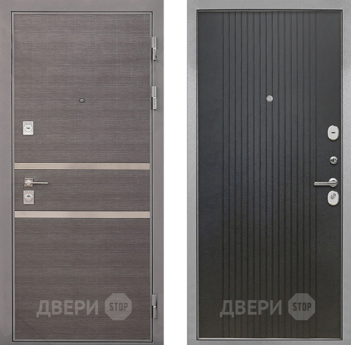 Входная металлическая Дверь Интекрон (INTECRON) Неаполь ФЛ-295 Лофт черный в Голицыно