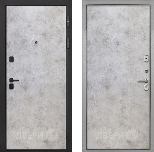 Входная металлическая Дверь Интекрон (INTECRON) Профит Black Мрамор Светлый Гладкая Мрамор светлый в Голицыно