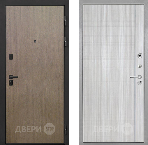 Входная металлическая Дверь Интекрон (INTECRON) Профит Black Венге Коричневый В-07 с молдингом Сандал белый в Голицыно