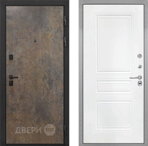 Дверь Интекрон (INTECRON) Профит Black Гранж ФЛ-243 Белый матовый в Голицыно