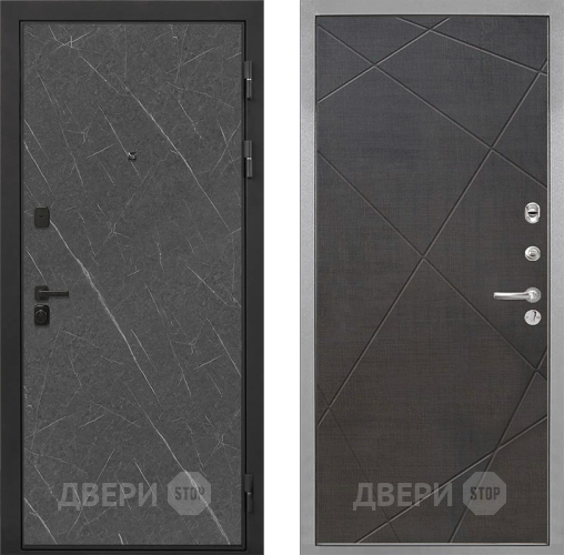 Входная металлическая Дверь Интекрон (INTECRON) Профит Black Гранит Лава Оникс Лучи-М Венге распил кофе в Голицыно