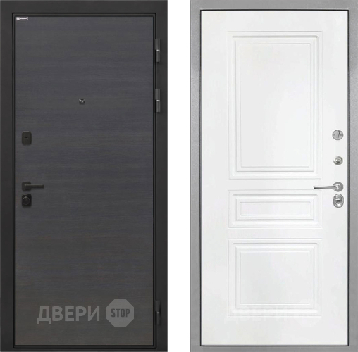 Входная металлическая Дверь Интекрон (INTECRON) Профит Black Эковенге ФЛ-243 Белый матовый в Голицыно