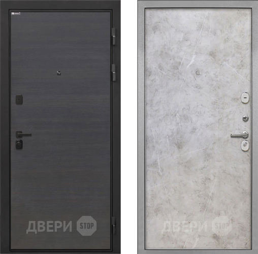 Входная металлическая Дверь Интекрон (INTECRON) Профит Black Эковенге Гладкая Мрамор светлый в Голицыно