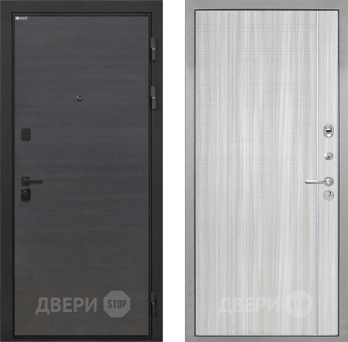 Входная металлическая Дверь Интекрон (INTECRON) Профит Black Эковенге В-07 с молдингом Сандал белый в Голицыно