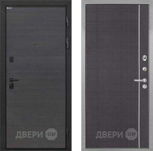 Входная металлическая Дверь Интекрон (INTECRON) Профит Black Эковенге В-07 с молдингом Венге в Голицыно
