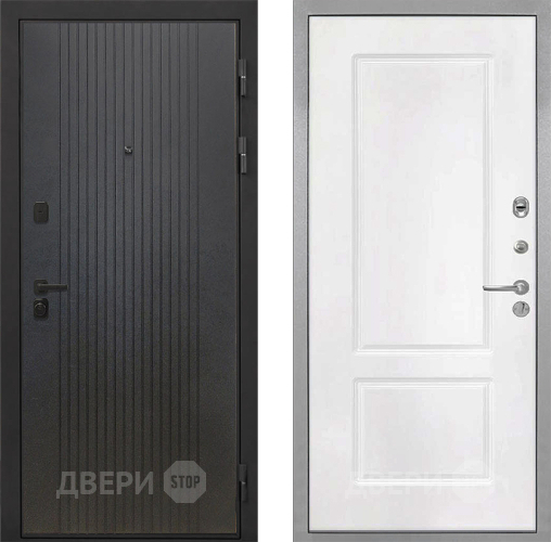 Входная металлическая Дверь Интекрон (INTECRON) Профит Black ФЛ-295 КВ-2 Белый матовый в Голицыно