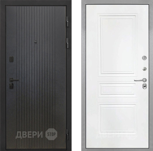 Входная металлическая Дверь Интекрон (INTECRON) Профит Black ФЛ-295 ФЛ-243 Белый матовый в Голицыно