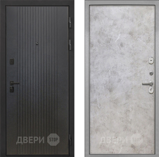 Дверь Интекрон (INTECRON) Профит Black ФЛ-295 Гладкая Мрамор светлый в Голицыно