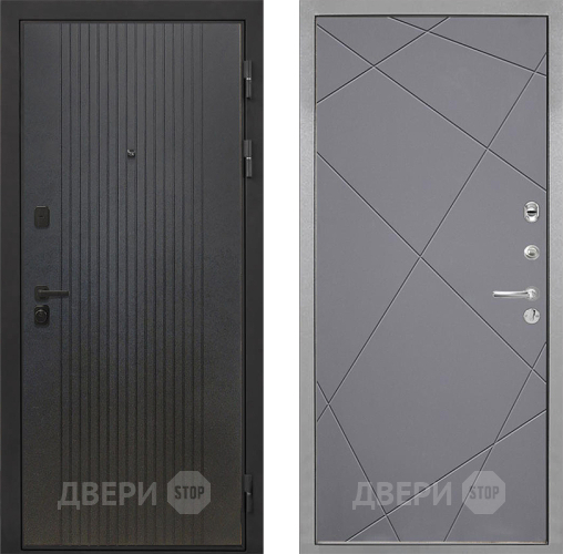 Дверь Интекрон (INTECRON) Профит Black ФЛ-295 Лучи-М Графит софт в Голицыно