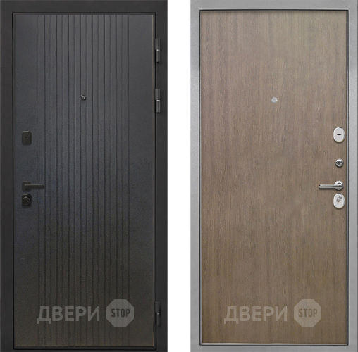 Входная металлическая Дверь Интекрон (INTECRON) Профит Black ФЛ-295 Гладкая шпон Венге коричневый в Голицыно