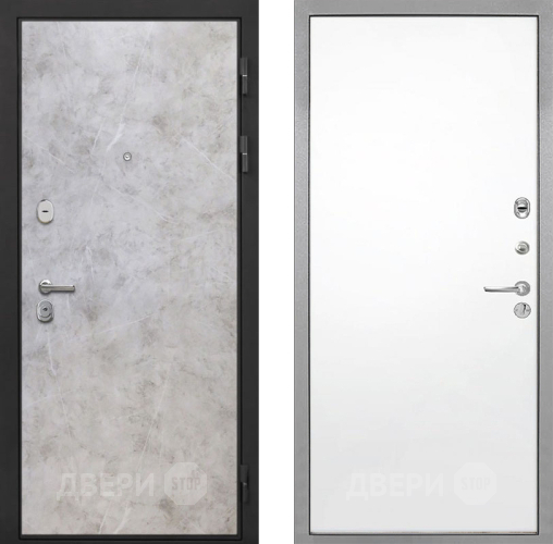 Входная металлическая Дверь Интекрон (INTECRON) Гектор Мрамор Светлый Гладкая Силк Сноу в Голицыно