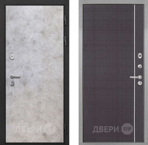 Входная металлическая Дверь Интекрон (INTECRON) Гектор Мрамор Светлый В-07 с молдингом Венге в Голицыно