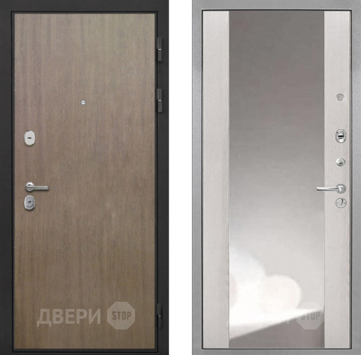 Дверь Интекрон (INTECRON) Гектор Венге Коричневый ФЛЗ-516 Зеркало Сосна белая в Голицыно