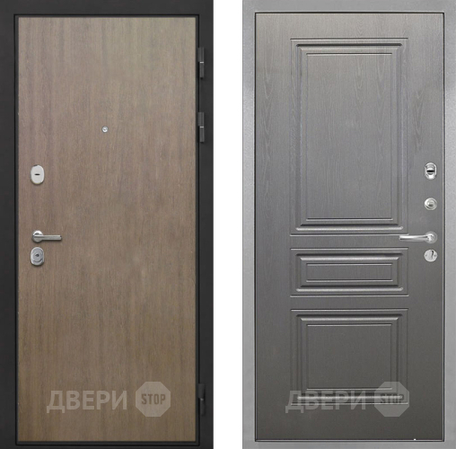 Входная металлическая Дверь Интекрон (INTECRON) Гектор Венге Коричневый ФЛ-243 Графит вуд дуб в Голицыно