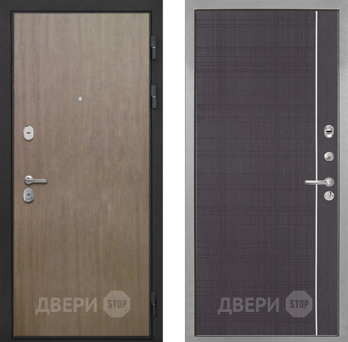 Входная металлическая Дверь Интекрон (INTECRON) Гектор Венге Коричневый В-07 с молдингом Венге в Голицыно
