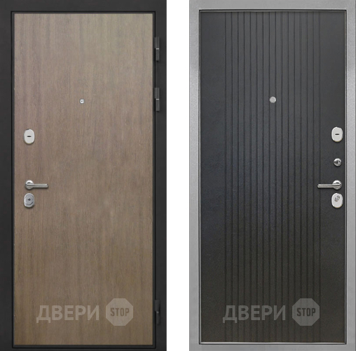 Входная металлическая Дверь Интекрон (INTECRON) Гектор Венге Коричневый ФЛ-295 Лофт черный в Голицыно