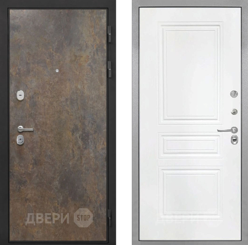 Дверь Интекрон (INTECRON) Гектор Гранж ФЛ-243 Белый матовый в Голицыно