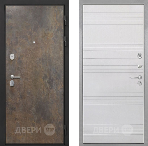 Входная металлическая Дверь Интекрон (INTECRON) Гектор Гранж ФЛ-316 Белый ясень в Голицыно
