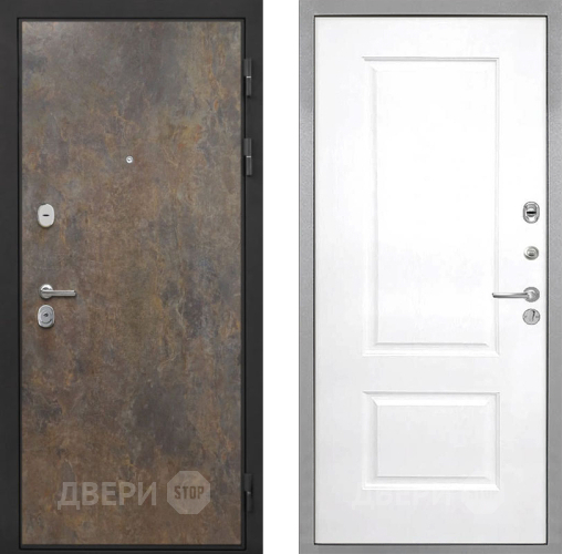 Входная металлическая Дверь Интекрон (INTECRON) Гектор Гранж Альба Роял Вуд белый в Голицыно