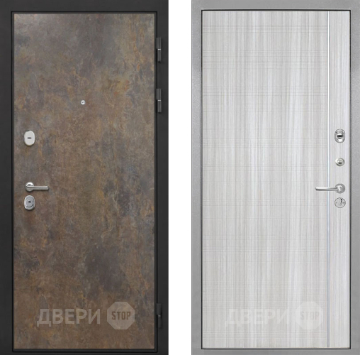 Входная металлическая Дверь Интекрон (INTECRON) Гектор Гранж В-07 с молдингом Сандал белый в Голицыно