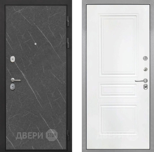 Дверь Интекрон (INTECRON) Гектор Гранит Лава Оникс ФЛ-243 Белый матовый в Голицыно
