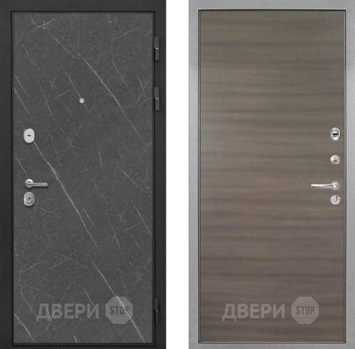 Входная металлическая Дверь Интекрон (INTECRON) Гектор Гранит Лава Оникс Гладкая Дуб тоскано поперечный в Голицыно