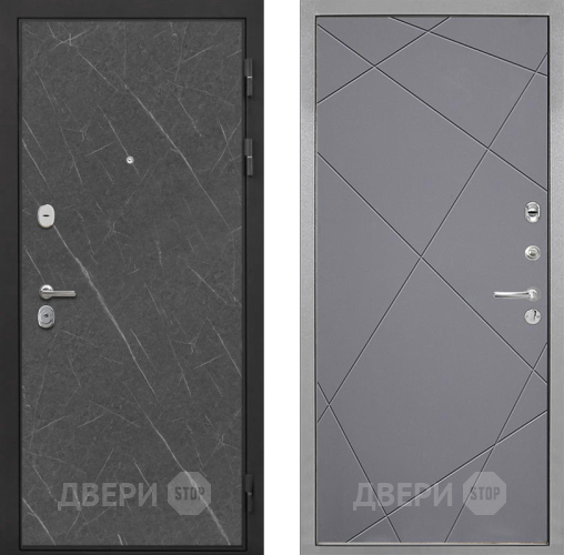 Входная металлическая Дверь Интекрон (INTECRON) Гектор Гранит Лава Оникс Лучи-М Графит софт в Голицыно