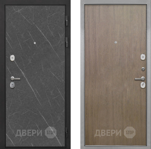 Входная металлическая Дверь Интекрон (INTECRON) Гектор Гранит Лава Оникс Гладкая шпон Венге коричневый в Голицыно