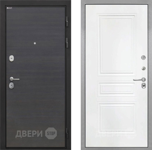 Входная металлическая Дверь Интекрон (INTECRON) Гектор Эковенге ФЛ-243 Белый матовый в Голицыно