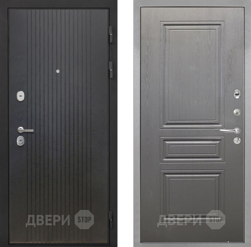 Входная металлическая Дверь Интекрон (INTECRON) Гектор ФЛ-295 ФЛ-243 Графит вуд дуб в Голицыно