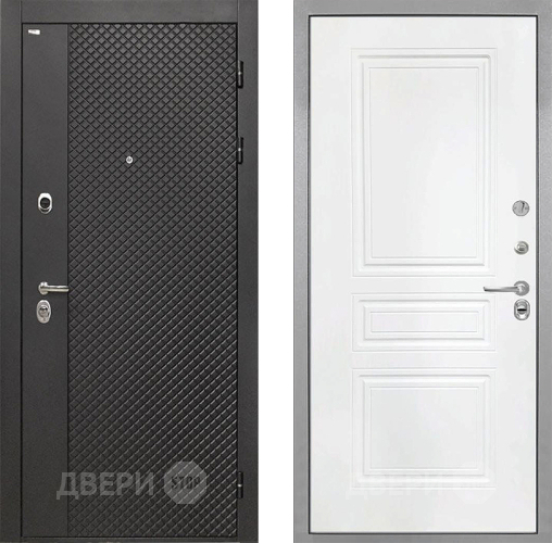 Дверь Интекрон (INTECRON) Олимпия Black 4К ФЛ-243 Белый матовый в Голицыно